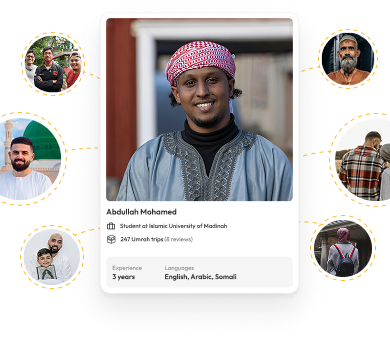 Umrahly guides mobile illustration